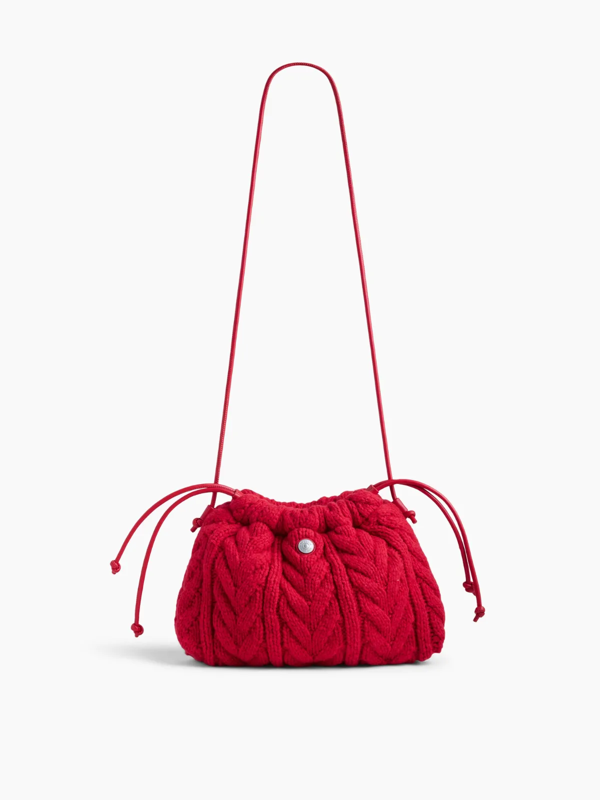 CashSoft Cable-Knit Pouchette by Gap