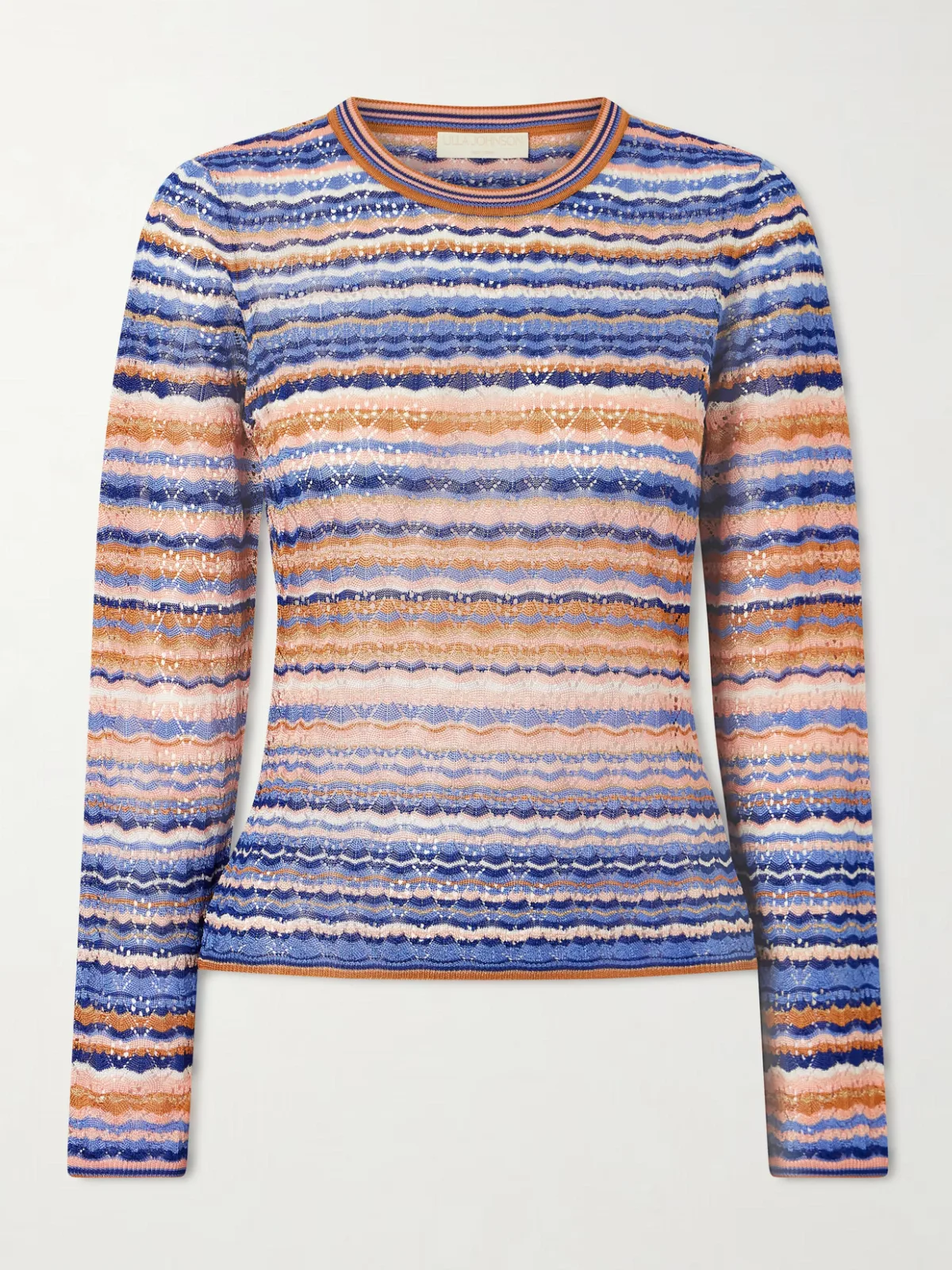 - Lunaire Striped Knitted Sweater -