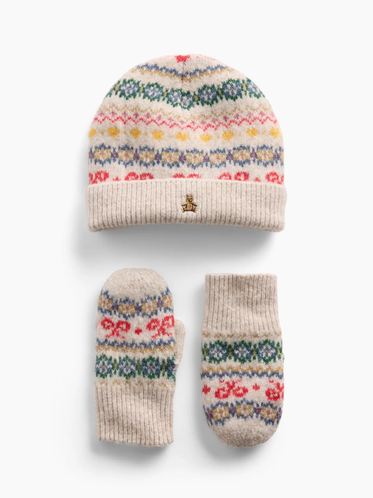 Fair Isle Beanie & Mittens Set by Gap