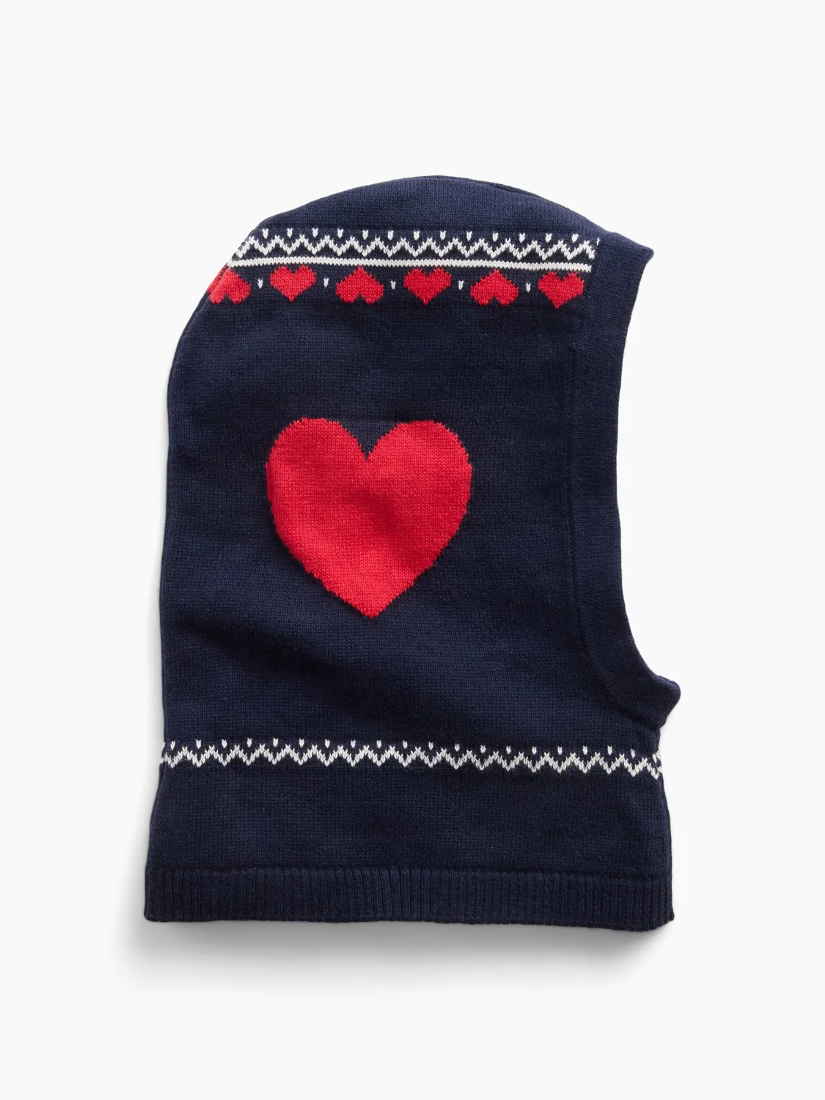 Heart Fair Isle Hood by Gap