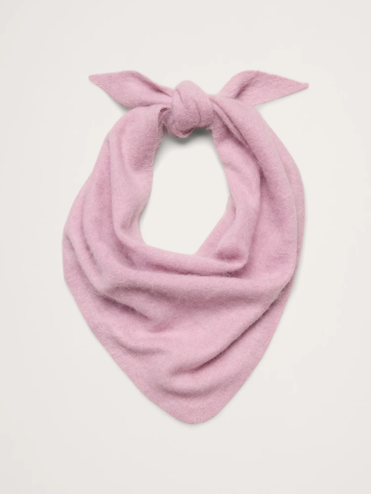 Brushed Wool-Cashmere Triangle Scarf