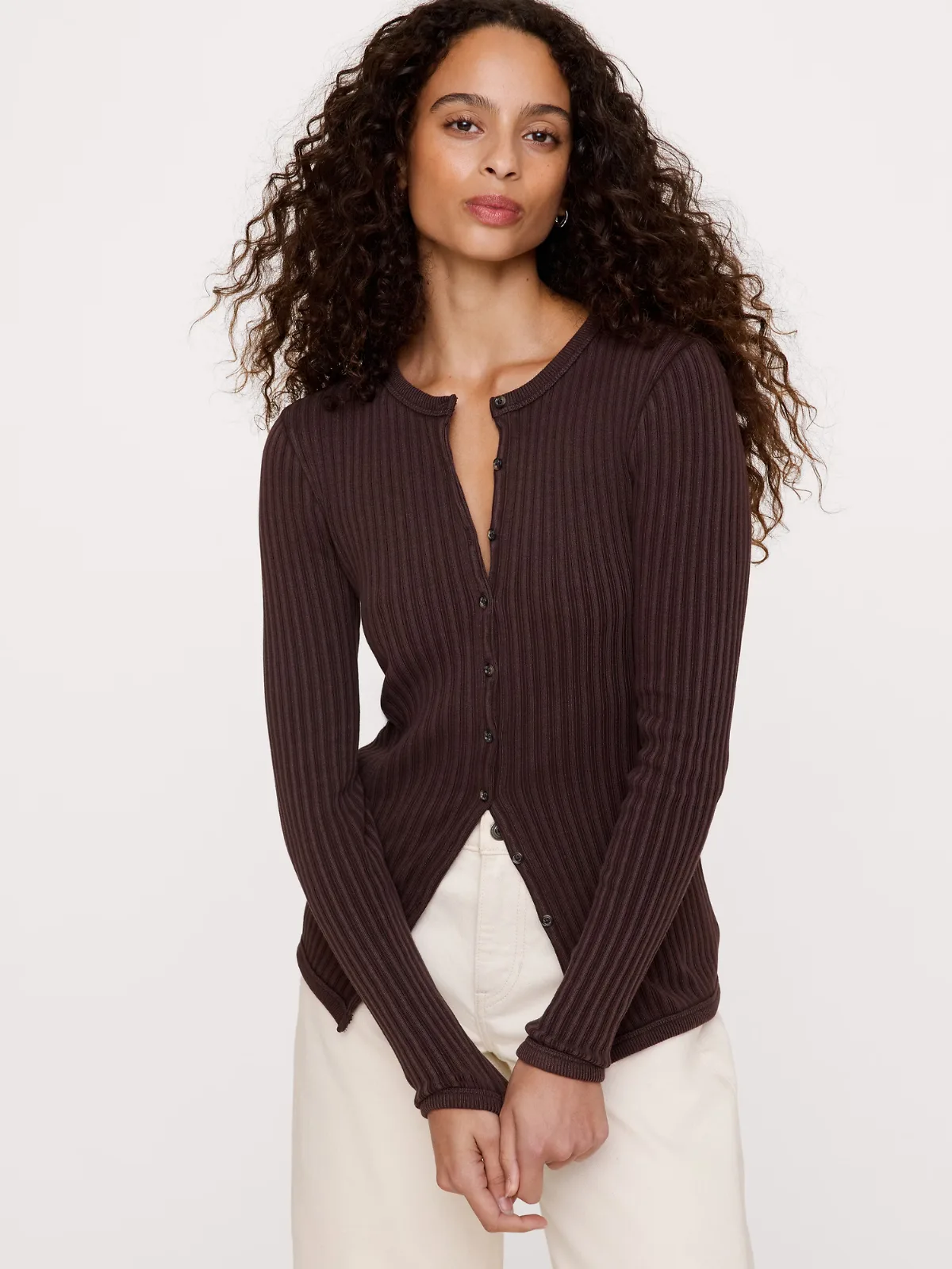 Ribbed Cardigan by Banana Republic
