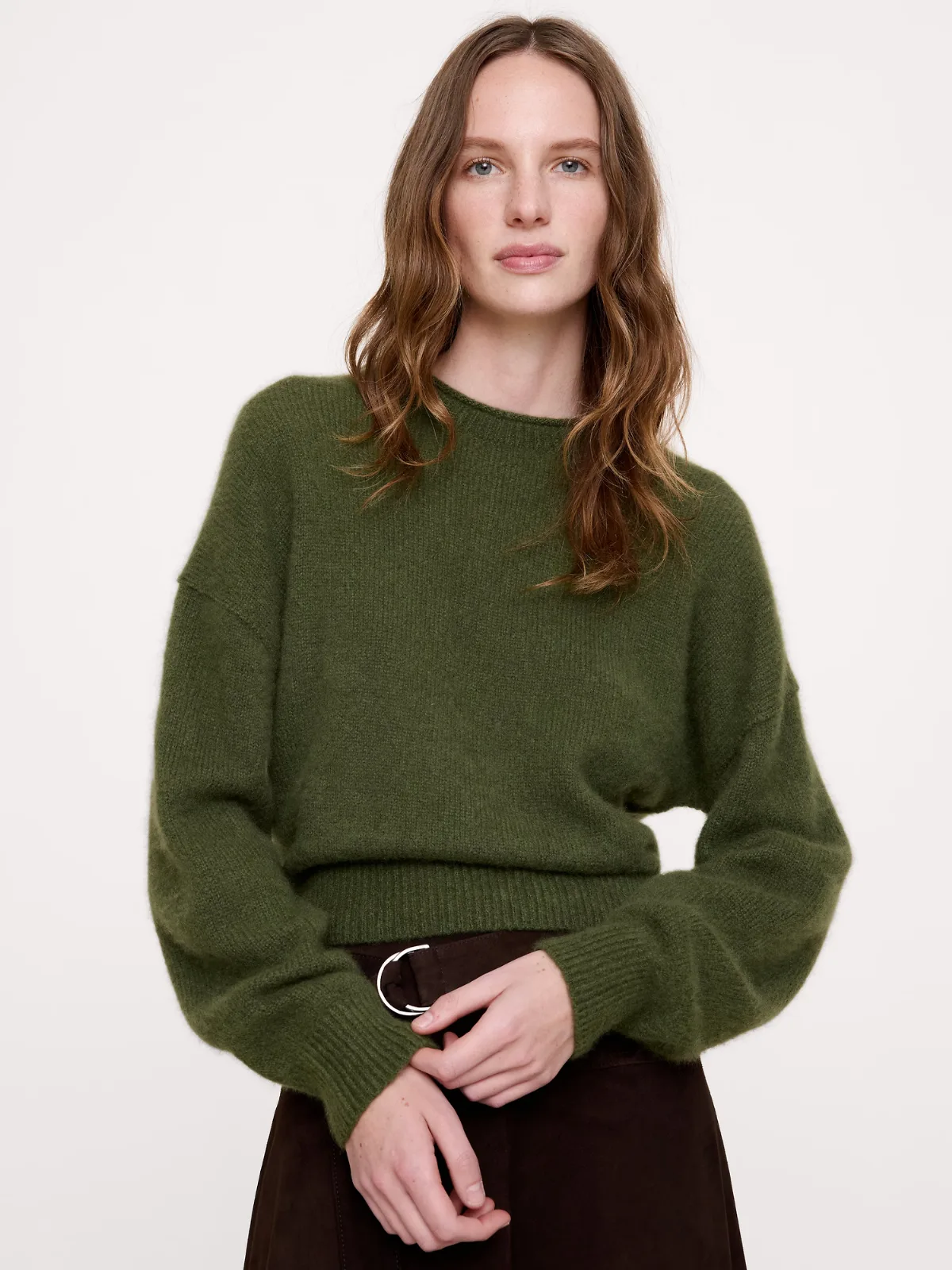 Cashmere-Silk Roll-Neck Sweater by Banana Republic