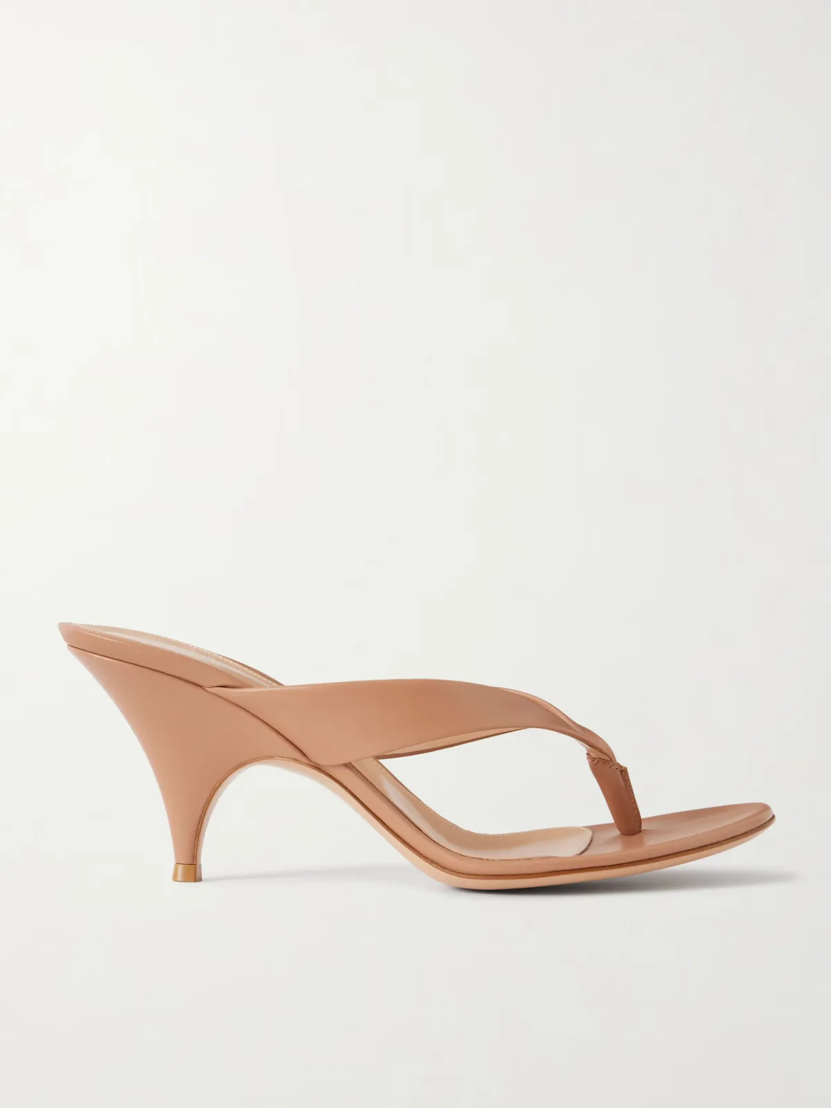 - Sofia Thong 70 Leather Sandals - by Gianvito Rossi