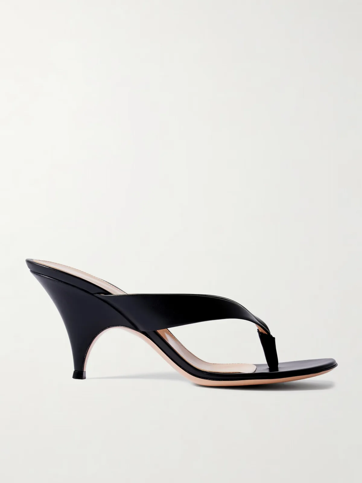 - Sofia Thong 70 Leather Sandals -
