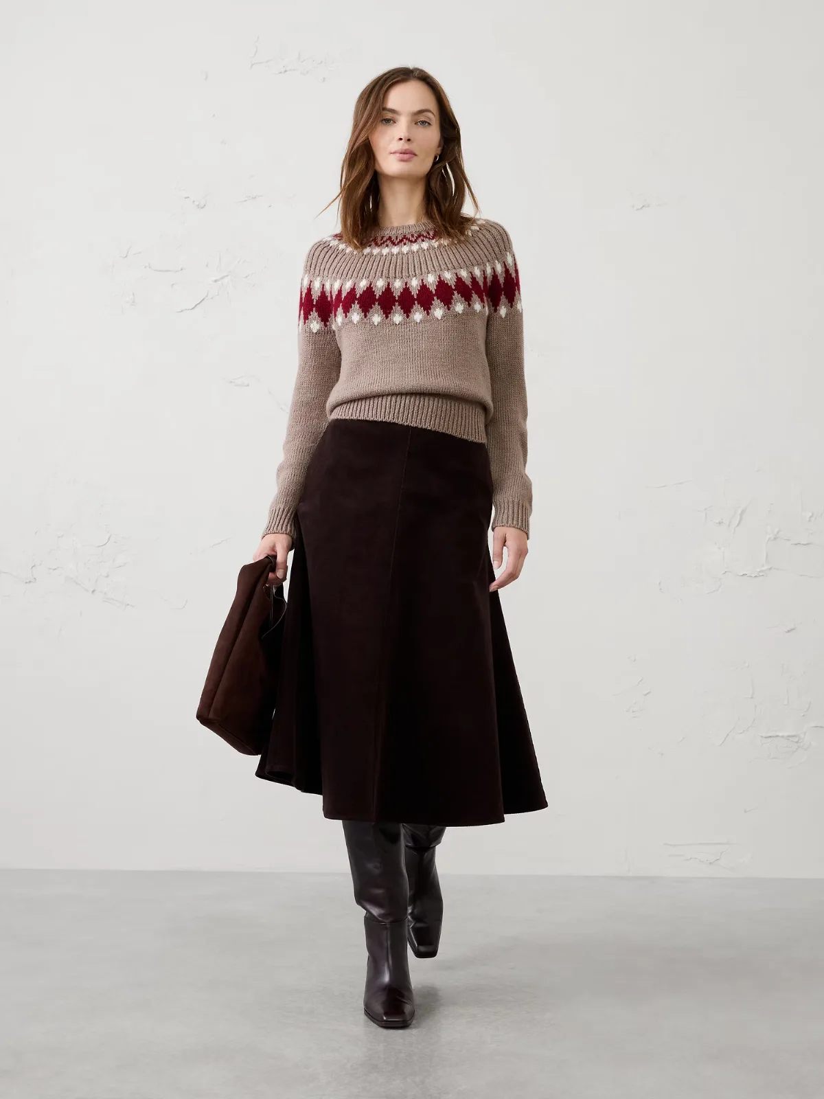 Fair Isle Ribbed Sweater by Banana Republic