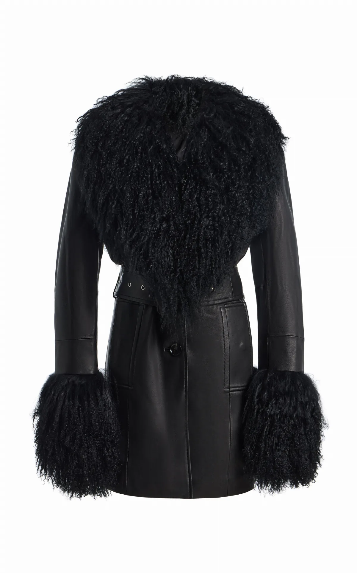 Mimmi Belted Leather Jacket