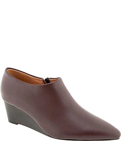 Wanda Leather Pointed Toe Wedge Shooties by Andre Assous