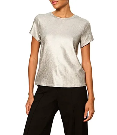 Shine Perfect Crew Neck Short Sleeve Tee by Sanctuary