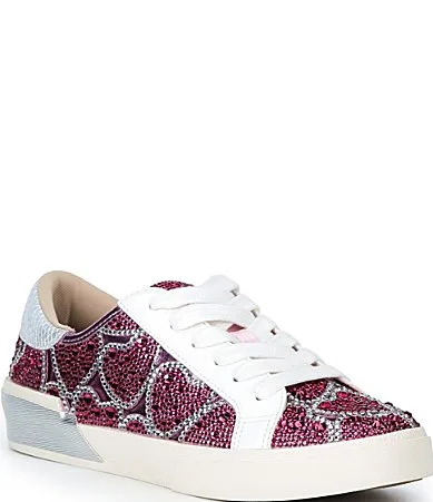 Blue by Betsey Johnson Bryel Rhinestone Heart Sneakers