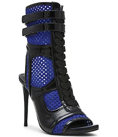 Cielo Mesh Peep Toe Sport Stiletto Dress Sandals by Steve Madden