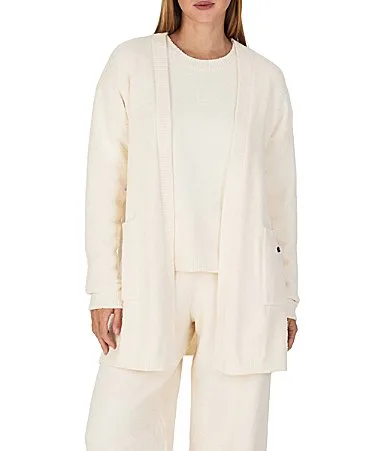 Solid Long Sleeve Knit Open Cardigan by Sanctuary