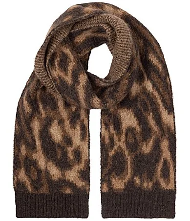 Lauren Ralph Lauren Ocelot Pattern Mini Oblong Scarf by Ralph Lauren