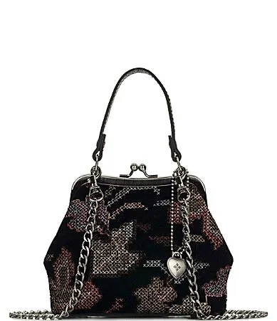 Mini Laureana Floral Print Kisslock Crossbody Bag by Patricia Nash