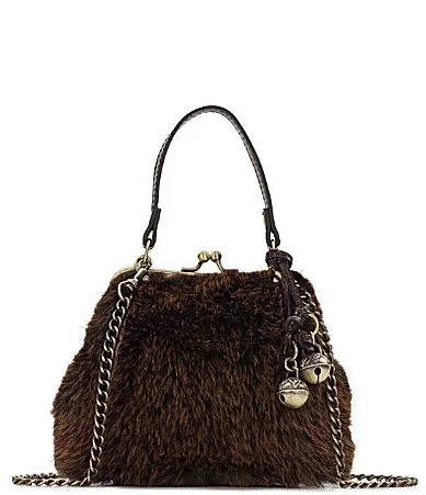 Laurana Mini Faux Fur Kisslock Crossbody Bag by Patricia Nash