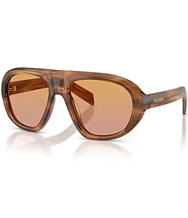 PR C05S 57mm Round Sunglasses