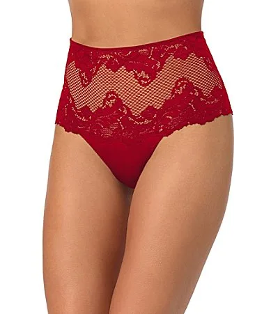 Lace Allure High Waisted Thong Panty