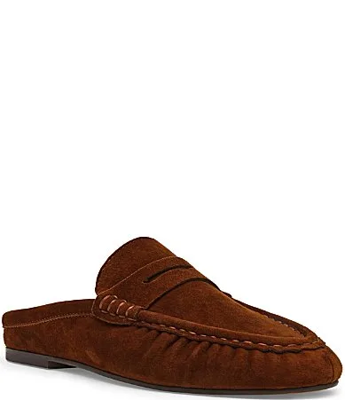Rafe Suede Penny Loafer Mules by Steve Madden