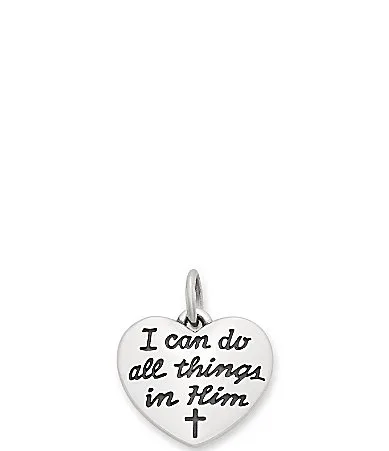 I Can Do All Things in Him Sterling Silver Charm