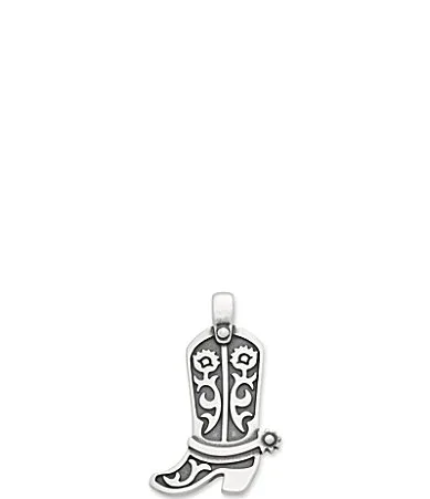 Agarita Western Sterling Silver Boot Pendant by James Avery