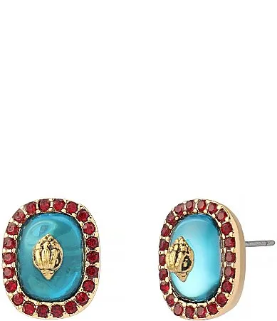 Kurt Geiger London Signature Eagle Resin Gemstone Stud Earrings by Kurt Geiger