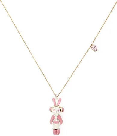 Betseys Après Ski Bunny Long Pendant Necklace by Betsey Johnson