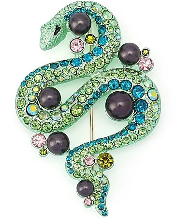 Betseys Pavé Snake Brooch