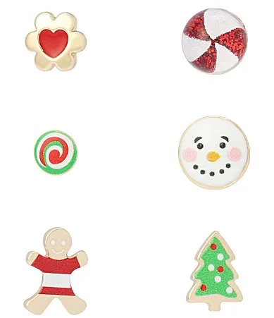 Christmas Cookies Stud Earring Set by Betsey Johnson