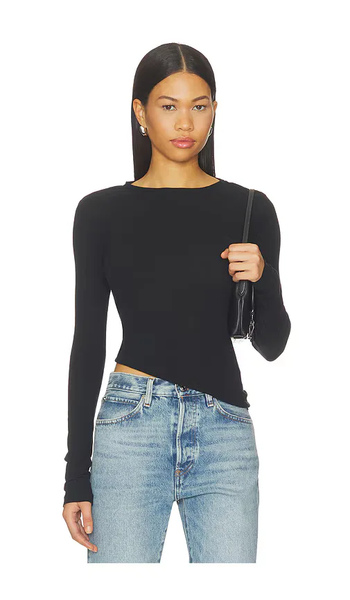 Sheer Crew Neck Tee