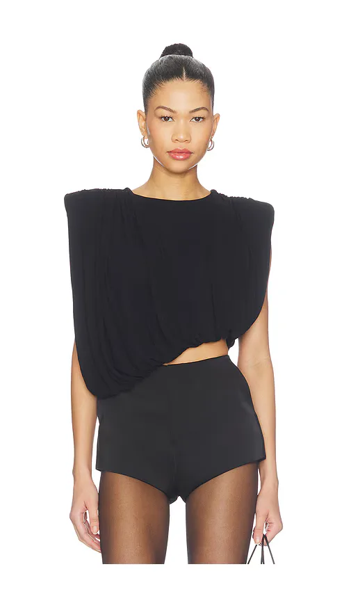 Liria Jersey Draped Top