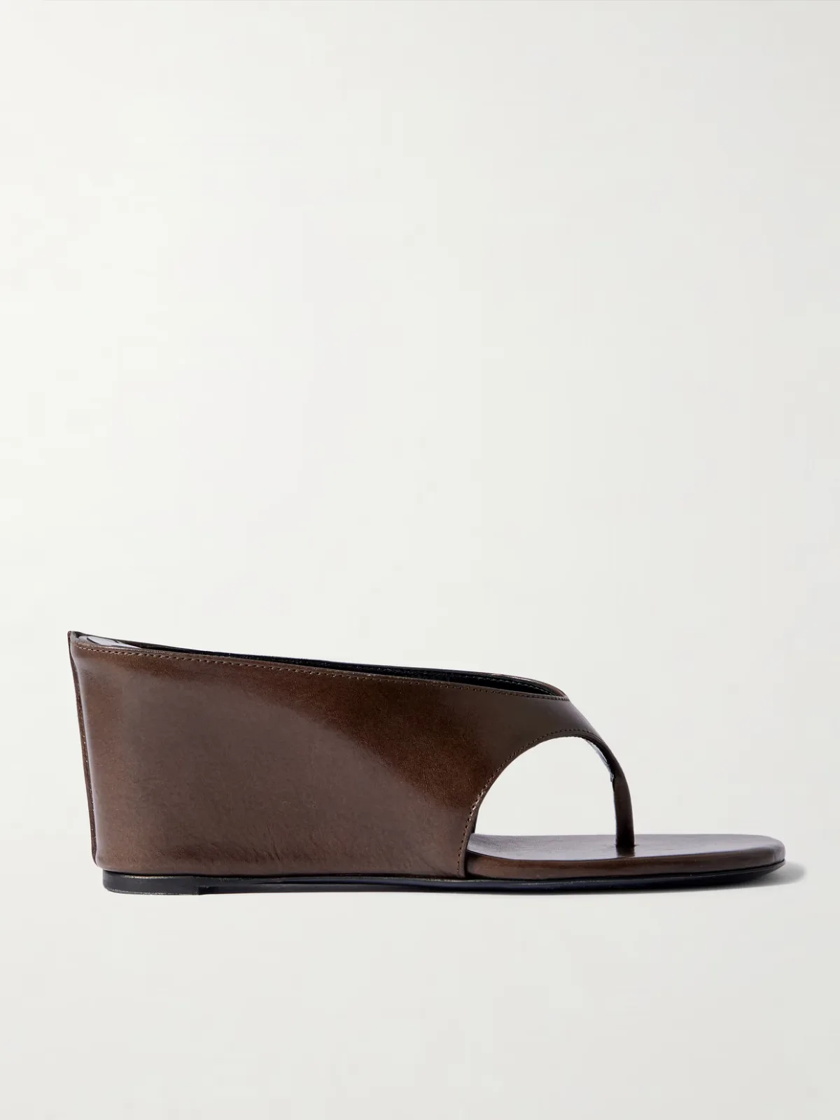- Yaga Leather Wedge Sandals -