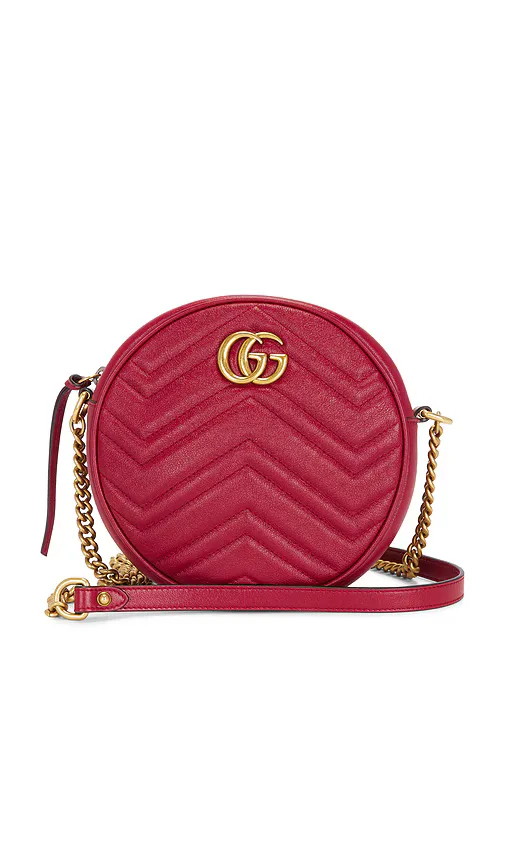Gucci Mini GG Marmont Round Shoulder Bag by Fwrd Renew