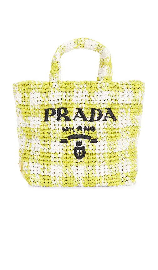 Prada Raffia Tote Bag by Fwrd Renew