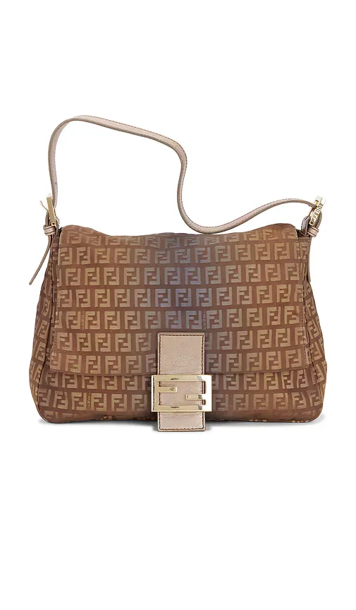 Fendi Zucchino Mama Baguette Shoulder Bag by Fwrd Renew