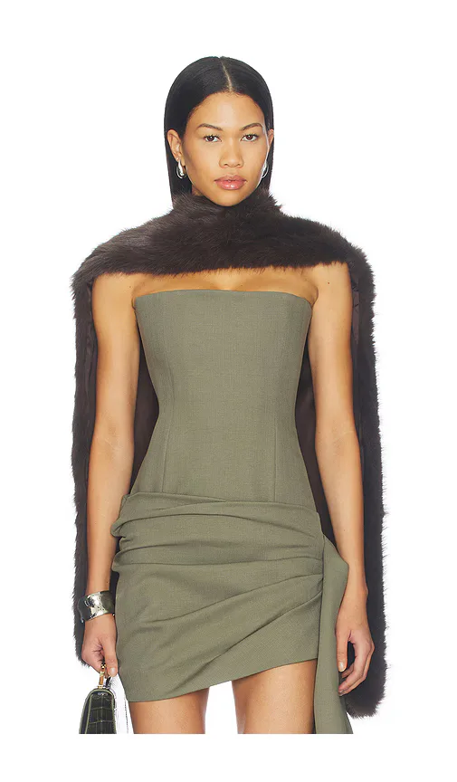 Kari Faux Fur Scarf by Delfi