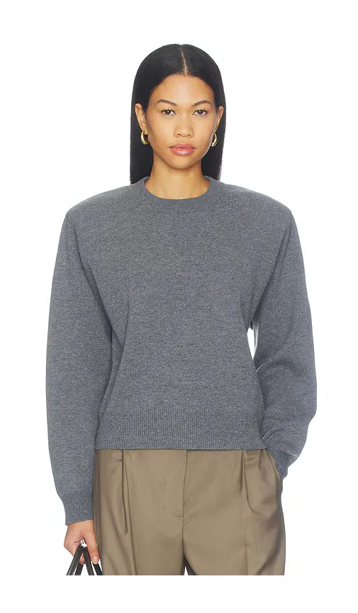 Statement Shoulder Crewneck Sweater