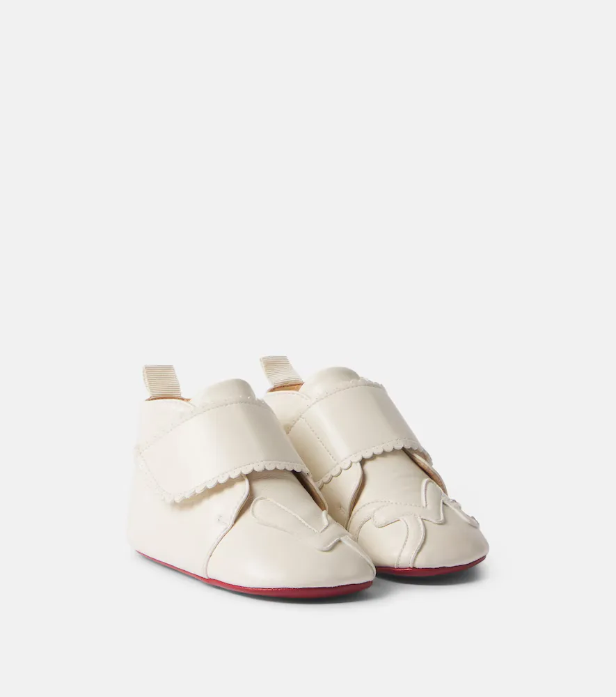 Baby Easy Baby Love Leather Booties by Christian Louboutin