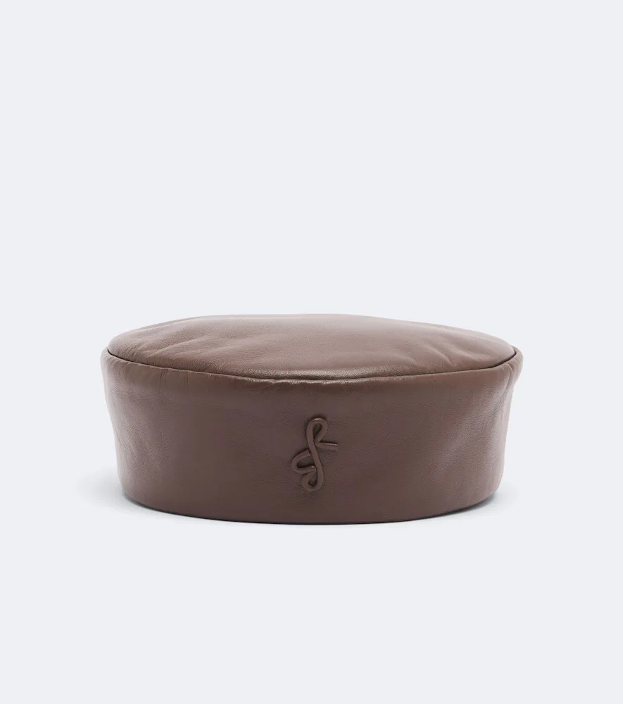 Logo Leather Hat by Ruslan Baginskiy