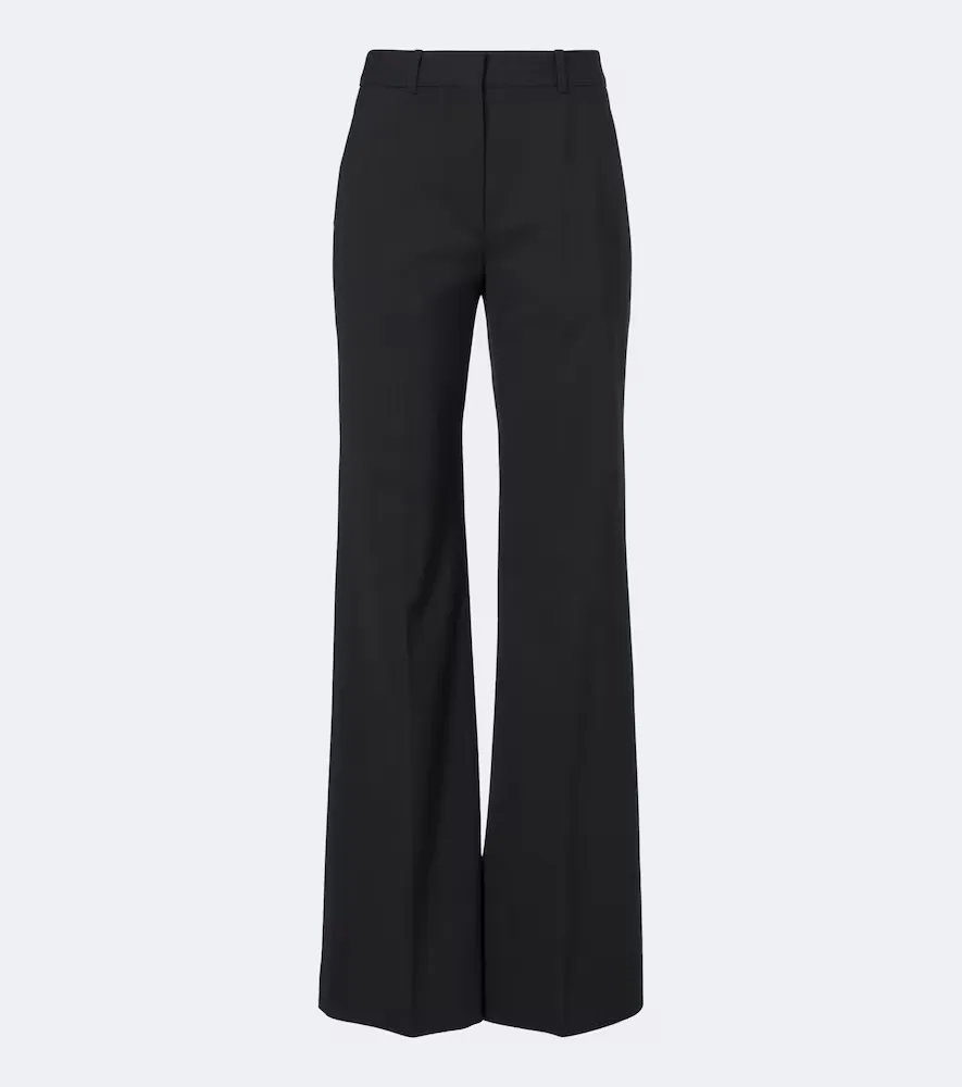 Marissey Wool-Blend Straight Pants