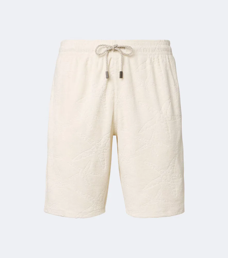 Bolide Jacquard Cotton-Blend Terry Shorts