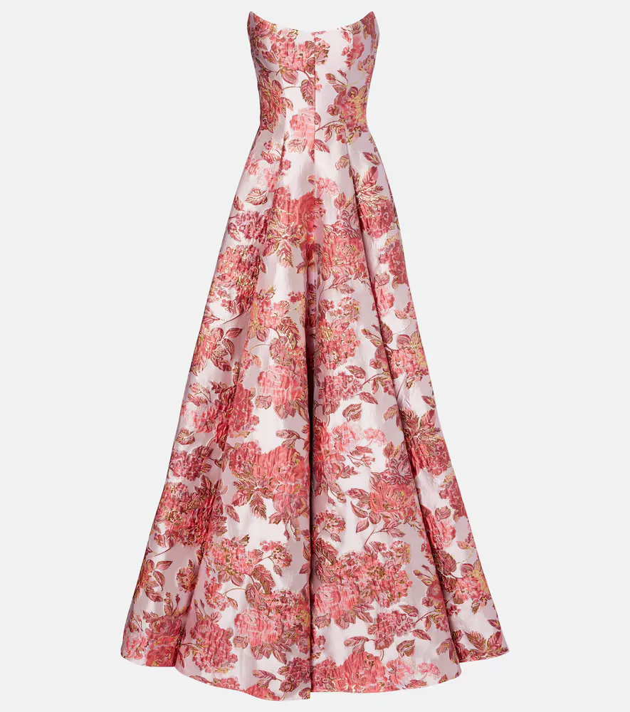 Laila Floral Brocade Gown