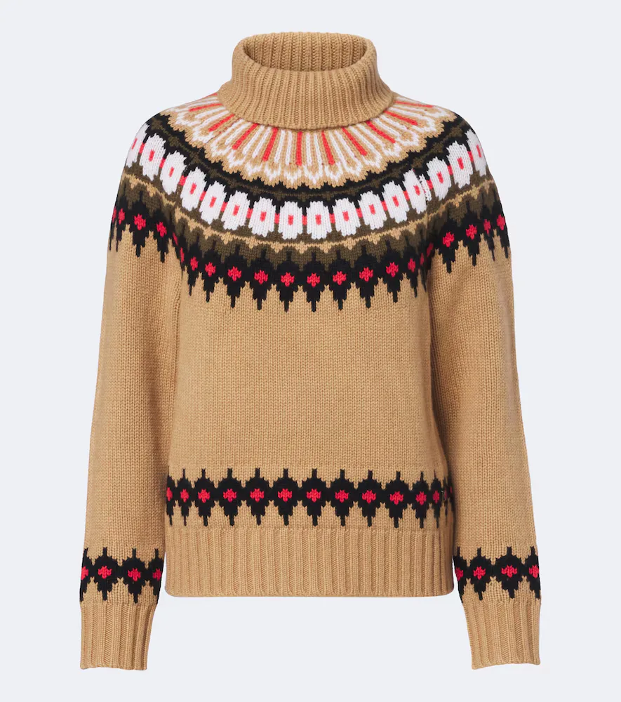 Ingrid Fair Isle Cashmere Turtleneck Sweater
