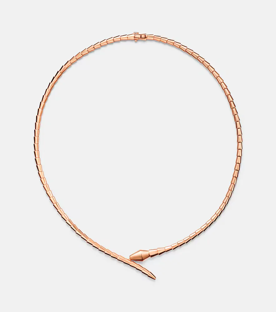 Serpenti Viper 18kt Rose Gold Necklace by BVLGARI