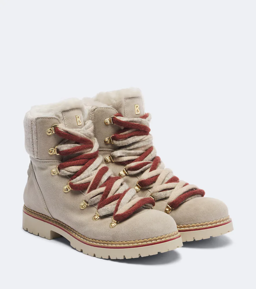 Andermatt Shearling-Lined Suede Ankle Boots
