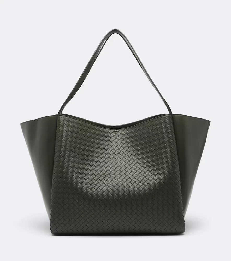 Corso Maxi Intrecciato Leather Tote Bag by Bottega Veneta
