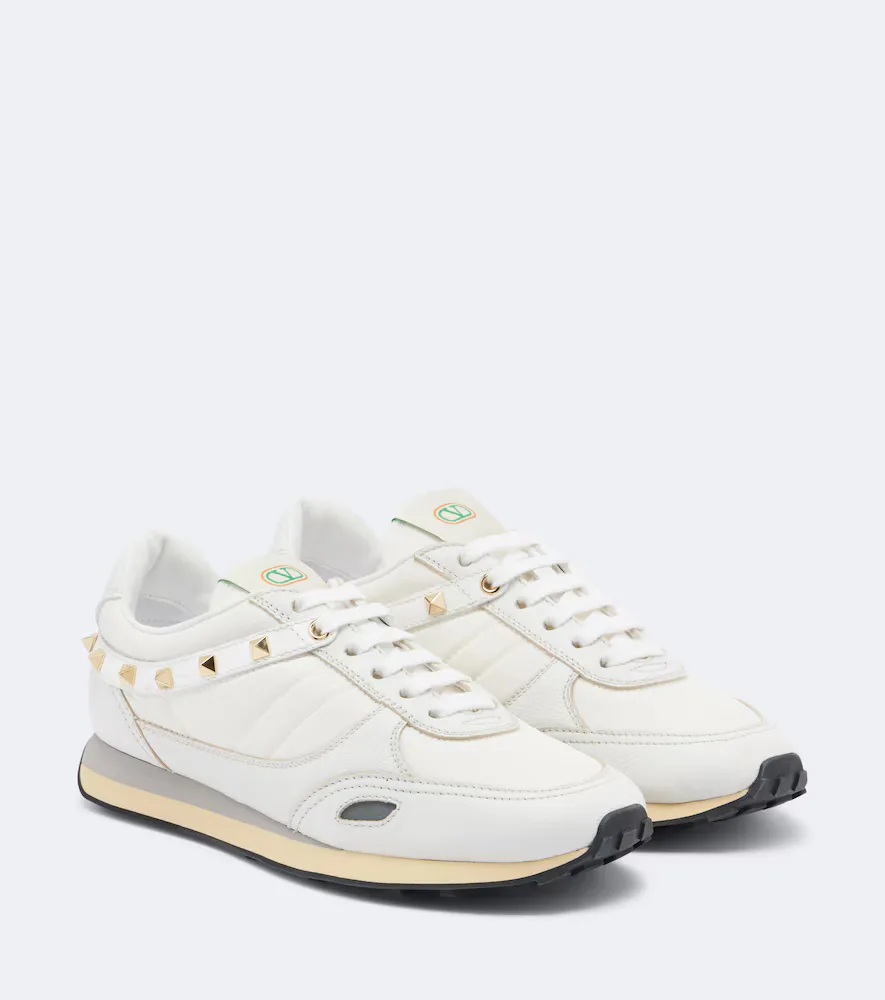 Stud Up Leather Sneakers by Valentino Garavani
