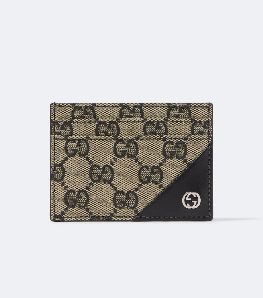 Interlocking G GG Canvas Card Holder by Gucci