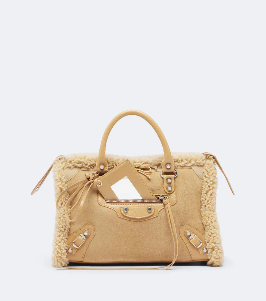 Le City Small Suede Top-Handle Bag by Balenciaga