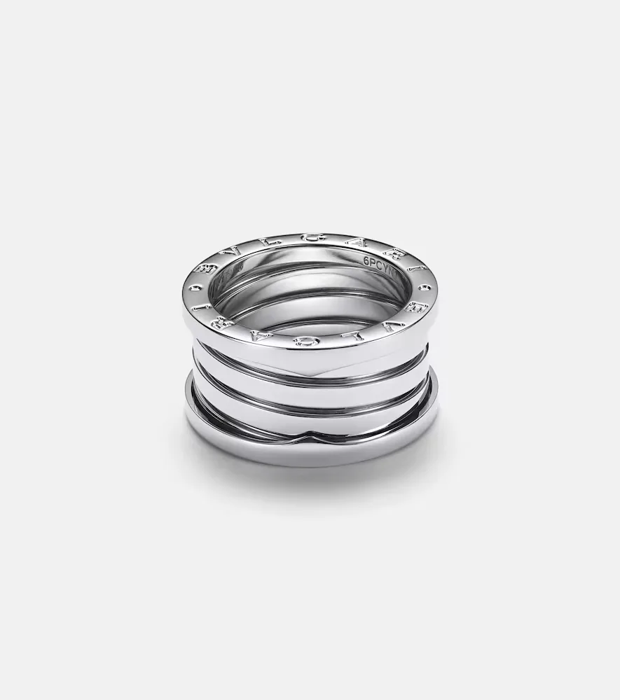 B.zero1 18kt White Gold Ring by BVLGARI