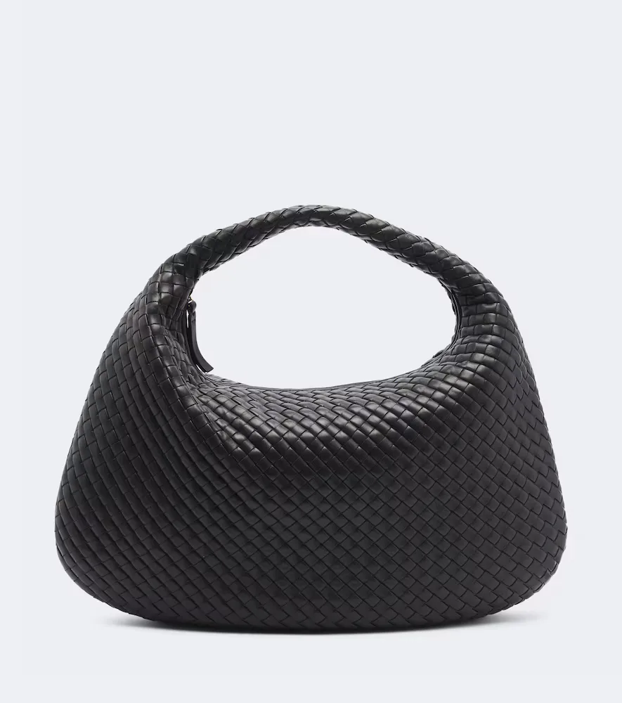 Maxi Veneta Intrecciato Leather Shoulder Bag by Bottega Veneta